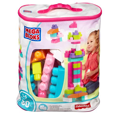 mega bloks pink car|Mega Bloks Big Building Bag Playset .